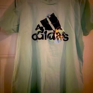 Adidas Boys Mint Green T-Shirt Xl 18-20